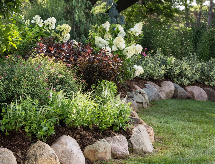 Bailey Nurseries rock edge landscape garden bed