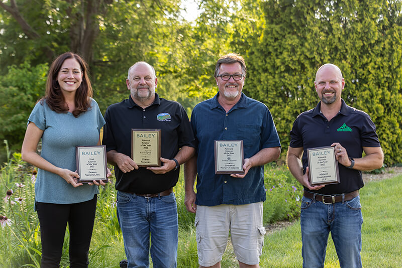 Bailey Nurseries recently honored four brand licensee partners