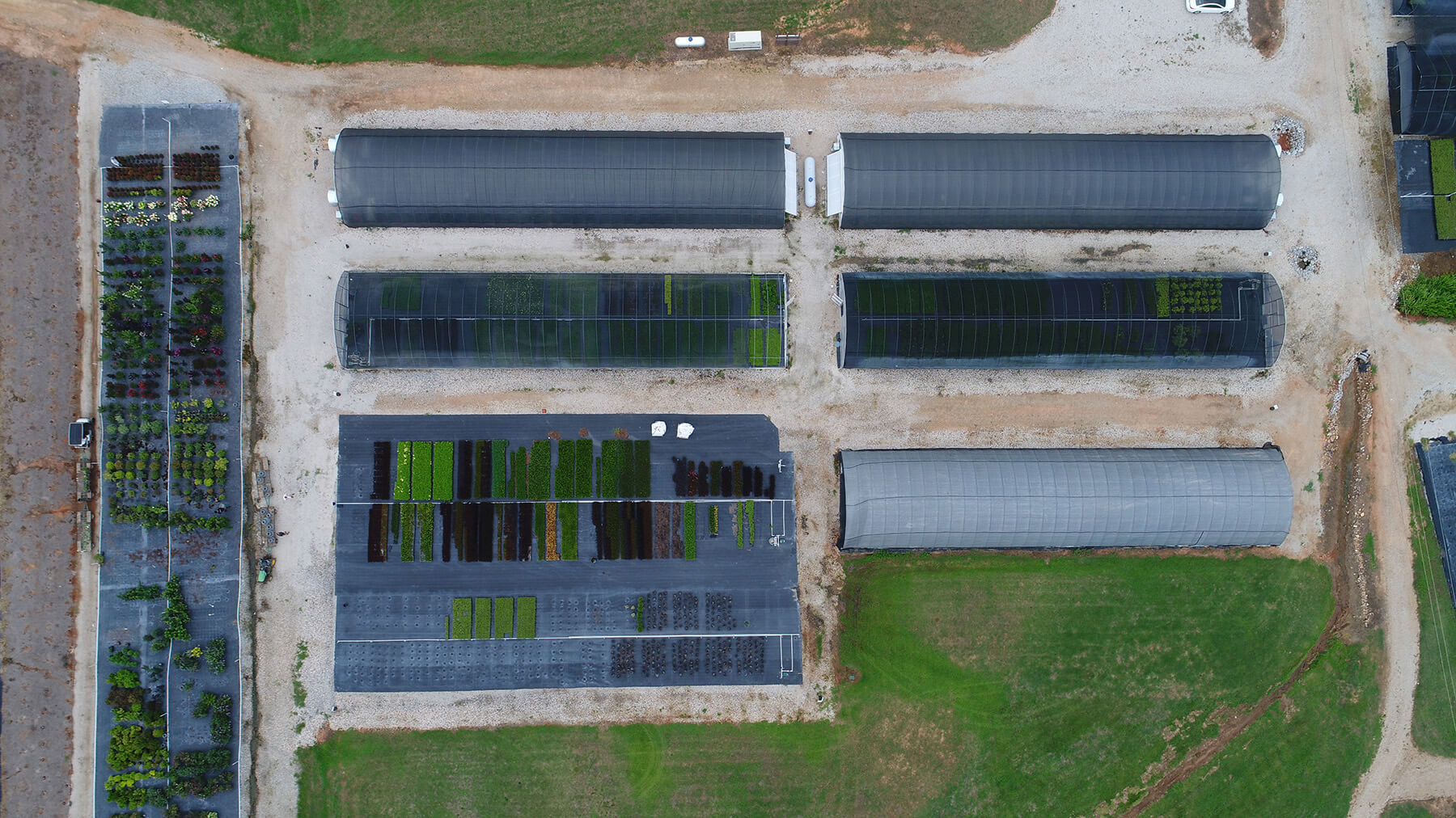 Aerial view of the Bailey Innovations Georgia propagation facility